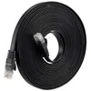 Spacetronik RJ45 CAT 6a U/UTP AWG32 plokščias juodas kabelis 2 m