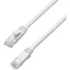 Spacetronik RJ45 CAT 6a U/UTP AWG32 plokščias baltas kabelis 7m