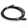 Spacetronik USB2.0 C tipo kabelis LED PD100W silikoninis, juodas, 1,5 m