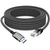 Spacetronik USB-A gigabito tinklo plokštė, 3 m adapterio laidas