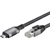 Spacetronik USB-C gigabito tinklo plokštė, 1,5 m adapterio laidas