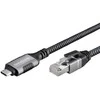 Spacetronik USB-C gigabito tinklo plokštė, 1,5 m adapterio laidas