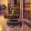 Spacetronik USB-C gigabito tinklo plokštė, 8 m adapterio laidas