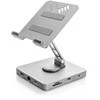 Spacetronik Kelių prievadų USB-C 11in1 planšetinio kompiuterio laikiklis SPE-PB04
