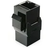 Spacetronik Keystone RJ45 CAT 6A gn/gn statinės jungtis, juoda