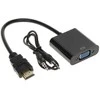 Spacetronik HDMI į VGA + garso keitiklis SPH-VA02, juodas