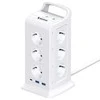 Spacetronik Bokštinis maitinimo blokas 12xAC 2xUSB 1xUSB-C W
