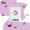 Spacetronik Maitinimo juosta 5xAC 3xUSB 1xUSB-C SPS-C02W
