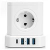 Spacetronik Maitinimo juosta 5xAC 3xUSB 1xUSB-C SPS-C02W