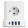 Spacetronik Maitinimo juosta 5xAC 3xUSB 1xUSB-C SPS-C02W