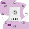 Spacetronik Maitinimo juosta 5xAC 3xUSB 1xUSB-C SPS-C02W