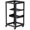 Spacetronik Mobilus serverių stelažas 19" Atviras stelažas Pro-17U