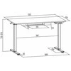 Spacetronik Moris 124BM 120x60 elektrinis stalas