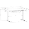 Spacetronik Moris 124WW 140x60 elektrinis stalas