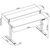 Spacetronik Moris 133BB elektrinis stalas 140x70