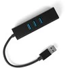 Spacetronik Daugiaportis USB į 3 USB + RJ45 SPU-M07, juodas