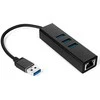Spacetronik Daugiaportis USB į 3 USB + RJ45 SPU-M07, juodas