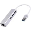 Spacetronik Daugiaportis USB į 3 USB + RJ45 SPU-M06 sidabrinis