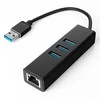 Spacetronik Daugiaportis USB į 3 USB + RJ45 SPU-M07, juodas