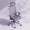Spacetronik Ergonominė biuro kėdė su tinkleliu ir 3D porankiais, violetinė