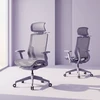 Spacetronik Ergonominė biuro kėdė su tinkleliu ir 3D porankiais, violetinė