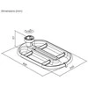 Spacetronik Veltinis po stalu esantis organizatorius 360 SPB136B juodas