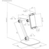 Spacetronik Planšetės stovas SPP-122B, juodas