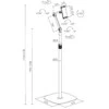Spacetronik Podstawka stojąca na tablet SPP-124B juoda SPP124