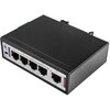 Šakotuvas Spacetronik Pramoninis PoE jungiklis 4x 10/100M + 1x RJ45 Uplink