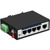 Šakotuvas Spacetronik Pramoninis PoE jungiklis 4x 10/100M + 1x RJ45 Uplink