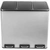 Spacetronik Šiukšliadėžė metalowy 3x18L sidabrinė 54L