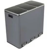 Spacetronik Šiukšliadėžė metalowy 3x18L pilka 54L