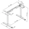 Spacetronik SPE-124W elektrinis stalo rėmas