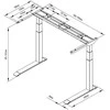 Spacetronik SPE-233W elektrinis stalo rėmas