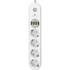 Spacetronik SR-203 maitinimo juosta su 4 USB prievadais