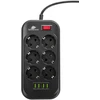 Spacetronik SR-204 maitinimo juostelė 6xAC + 4xUSB