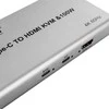 Spacetronik USB-C adapteris HDMI KVM 100W 4K 60Hz SPU-M17
