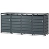 Spacetronik Šiukšlių dėžė 4x 240L juoda SFFT0141_V1