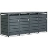 Spacetronik Šiukšlių dėžė 4x 240L juoda SFFT0141_V1