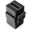 Spacetronik HDMI Keystone jungtis - HDMI Barrel 2.0 4K juoda
