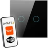 Stiklinis „Wi-Fi“ šviesos jungiklis Avatto TS02-EU-B2