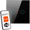 Stiklinis „Wi-Fi“ šviesos jungiklis Avatto TS02-EU-B3