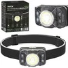 LED priekinis žibintas įkraunamas priekinis žibintas su judesio jutikliu XTE 5W+COB 10W VA0025 VAYOX