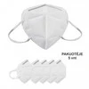 None Apsauginė Veido Kaukė - Respiratorius KN95-K 3D, 5 vnt