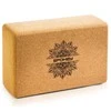 Spokey NIDRA Yoga Block, 7,5 x 15,2 x 22,5 cm, ruda, kamštiena