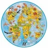 Goki Medinės dėlionės vaikams - XXL pasaulis, montessori žaislas