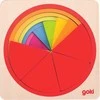 Dėlionė Goki „Goki Layered Puzzle Rainbow Circle“ (57737)