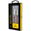 GEMBIRD CC-USB2R-AMCM-1M-R Gembird Premium guminis Type-C USB įkrovimo ir duomenų kabelis, 1m, raudonas