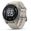 Išmanusis laikrodis Garmin fenix 9 – 43mm, Titanium with Fog Pilkas Silicone Band