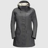 JackWolfskin Lietpaltis moterims JACK WOLFSKIN CAPE YORK COAT | tamsiai pilkas
